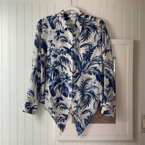 Silk EQUIPMENT blouse with front tie